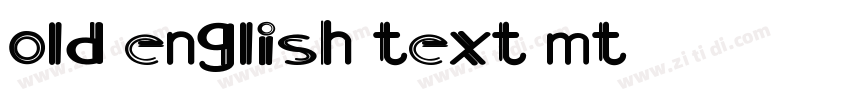 old english text mt字体转换